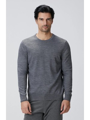 Network Grey Wool Sweater