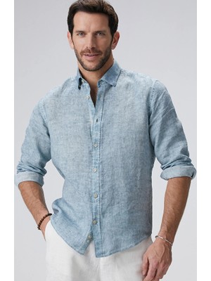 Network Mint Linen Shirt
