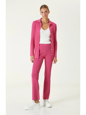 Network Fuchsia Knit Pants