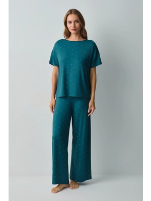 Suwen Petrol Blue Bliss Pajama Set