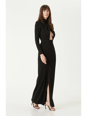 Network Black Maxi Evening Dress