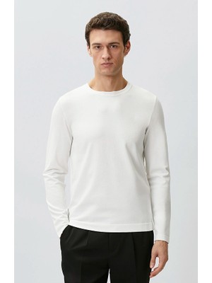 Network N-Tech Off-White Basic Knit Sweater