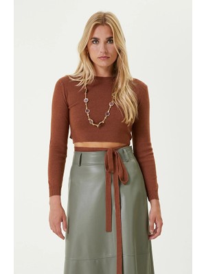 Network Camel Crew Neck Knit Sweater
