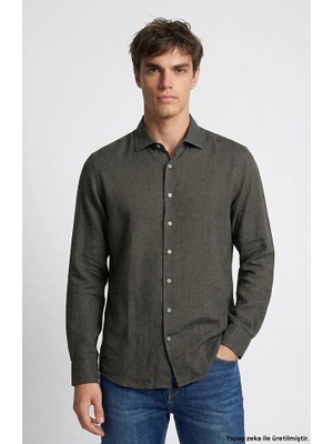 Network Khaki Linen Shirt