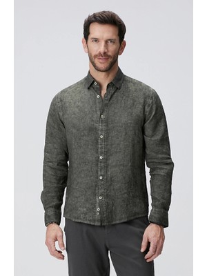 Network Khaki Linen Shirt