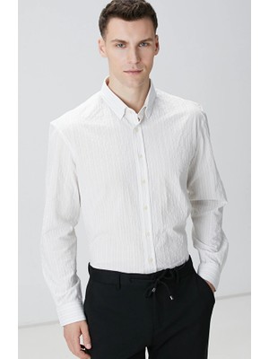 Network Off-White Striped Shirt