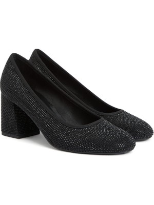 Divarese Dıvarese Black Rhinestone Heels