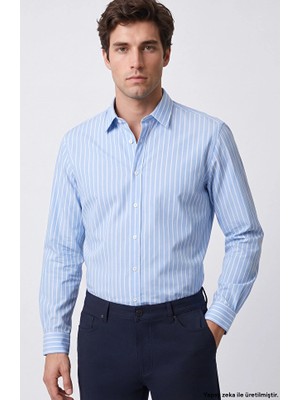 Network Blue Striped Shirt