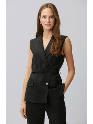 Network Black Belt Detail Vest