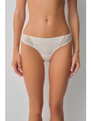 Suwen Vanilla Harper Brazilian String Panties