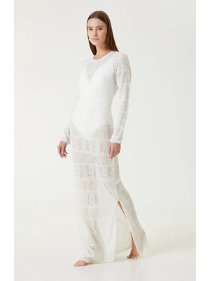 Network White Maxi Beach Dress