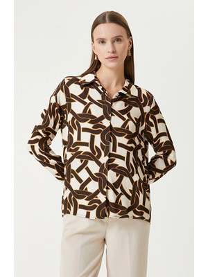 Network Beige Patterned Shirt