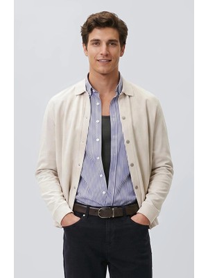 Network N-Tech Stone Suede Detail Knit Cardigan