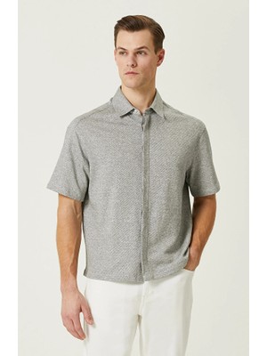 Network Grey Dobby Shirt