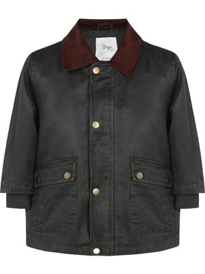 Civil Boys Boys Shirt Collar Jacket | Micro Long Sleeve Hooded | School, Nursery And Daily Use - Khaki