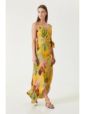 Network Orange Patterned Dress