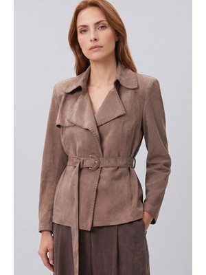 Network Mink Leather Jacket