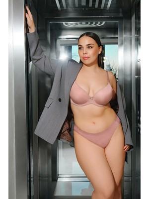 Suwen Nude Helena Gel Half Padded Underwire Bra