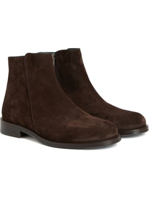 George Hogg Dark Brown Men's Suede Leather Boots