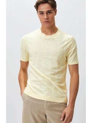 Network Yellow Patterned T-Shirt