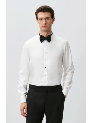 Network Non-Iron White Tuxedo Shirt