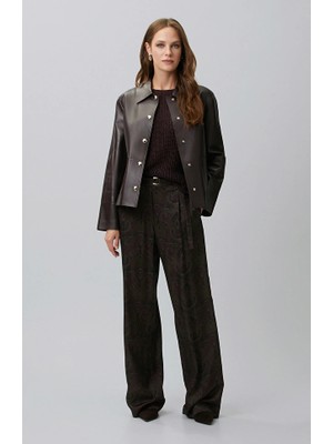 Network Plum Patterned Pants