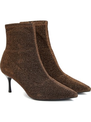 Divarese Dıvarese Bronze Patterned Women's Boots
