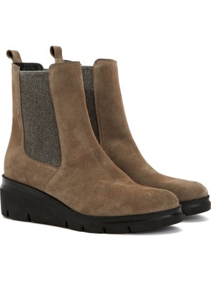 Divarese Dıvarese Mink Chelsea Women's Suede Leather Boots