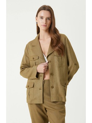 Network Khaki Linen Jacket