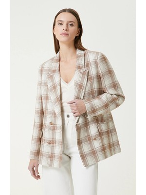 Network Limited Brown Plaid Blazer