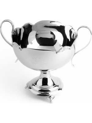 LuckyArt Lucky Art Decorative Footed Stainless Steel Gondola Dish 21 cm