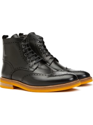 Divarese Dıvarese Black Men's Leather Boots