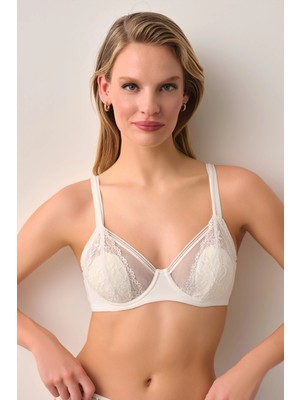 Suwen Ecru Lilith Shaping Underwired Lace Bra