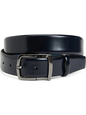 Network Navy Men's Leather Belt