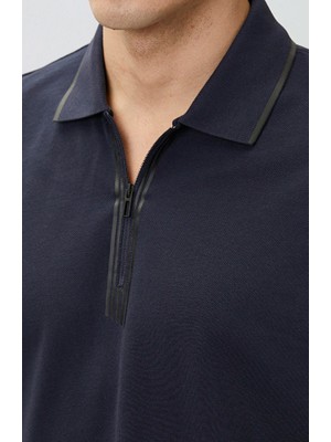 Network N-Tech Navy Zippered T-Shirt