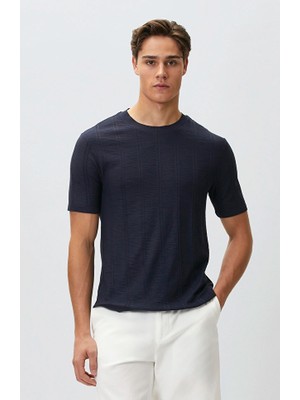 Network Navy Patterned T-Shirt