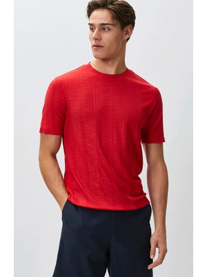 Network Red Patterned T-Shirt