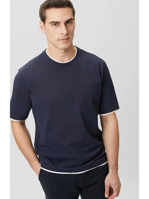 Network Navy Pocket Pique T-Shirt