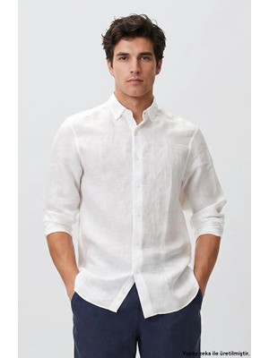Network White Linen Shirt