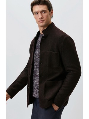 Network Burgundy Wool Jacket