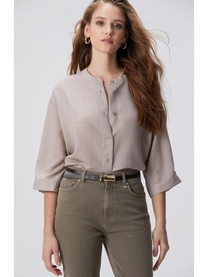 Network Beige Wool Blend Shirt