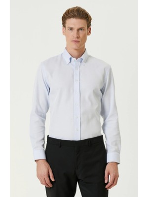 Network Light Blue Non-Iron Shirt