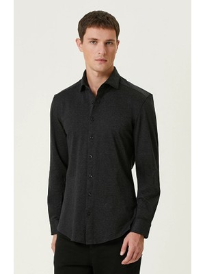 Network Black Diagonal Knit Shirt