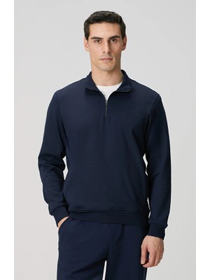 Network Navy Zip Sweatshirt