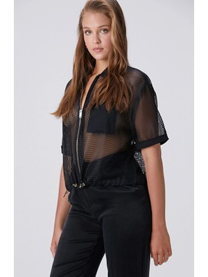 Network Black Mesh Jacket