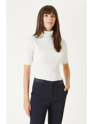 Network Off-White Sequined Knit Sweater