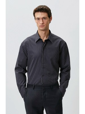 Network Navy Striped Shirt