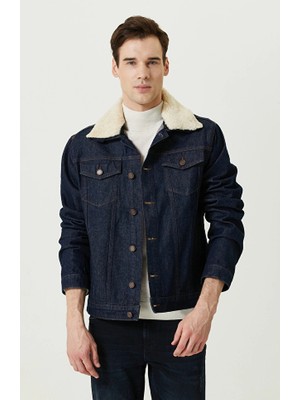Network Side Pocket Cotton Navy Denim Jacket