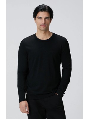 Network N-Tech Black Basic Knit Sweater