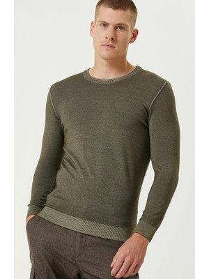Network Khaki Wool Knit Sweater